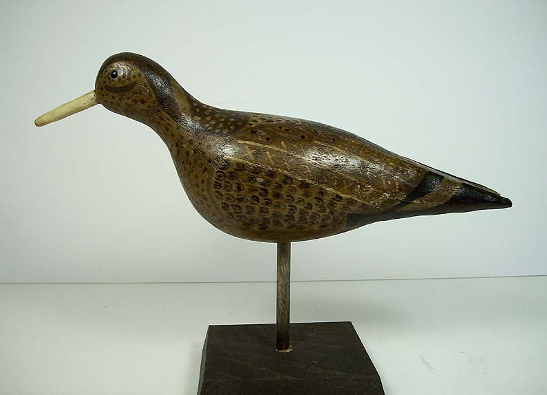 Plover Shorebird Decoy by Lyle Smith, Shinnecock Reservation, Long